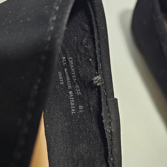 New Bamboo Chantel Black Nubuck Flats 8.5 - Picture 5 of 8